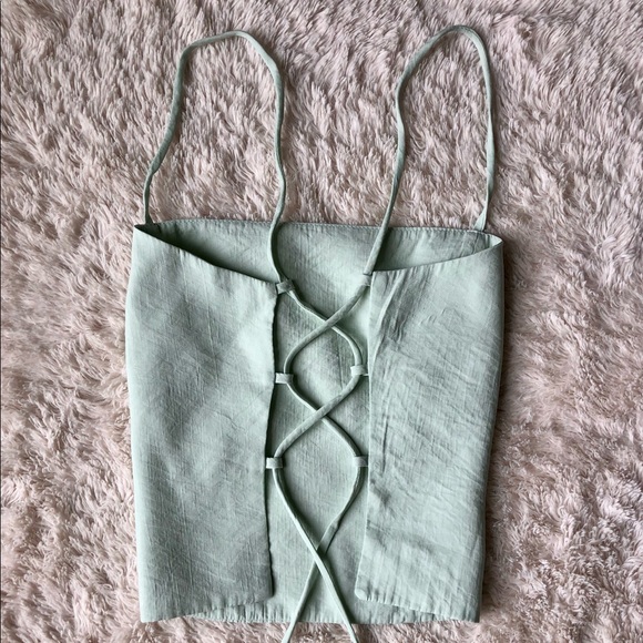 Zara Self-Tie Crop Top - Picture 3 of 4